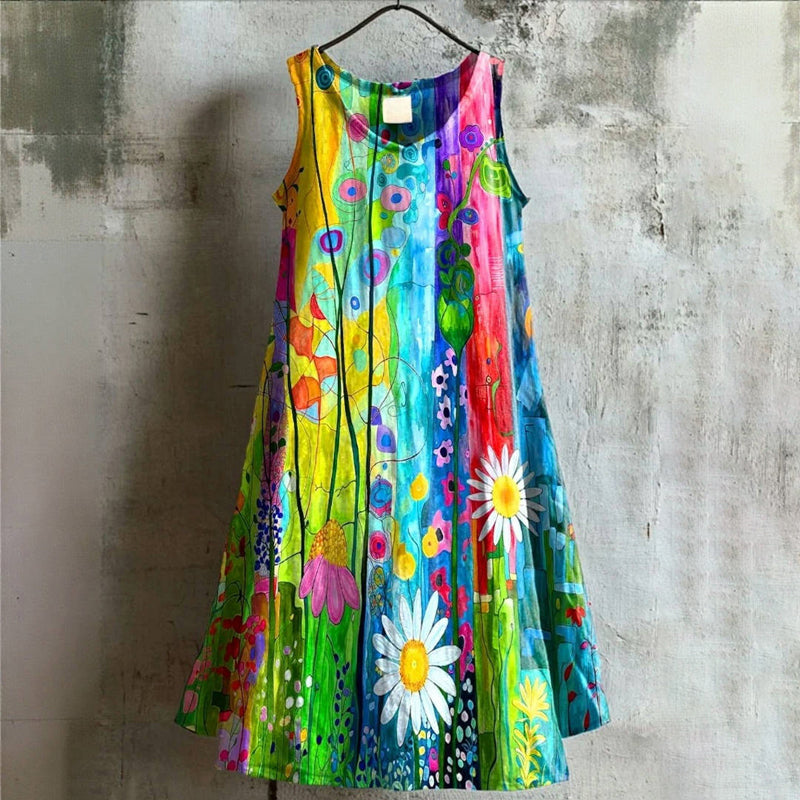Zomerjurk "Koffietijd" – Rustig & elegant