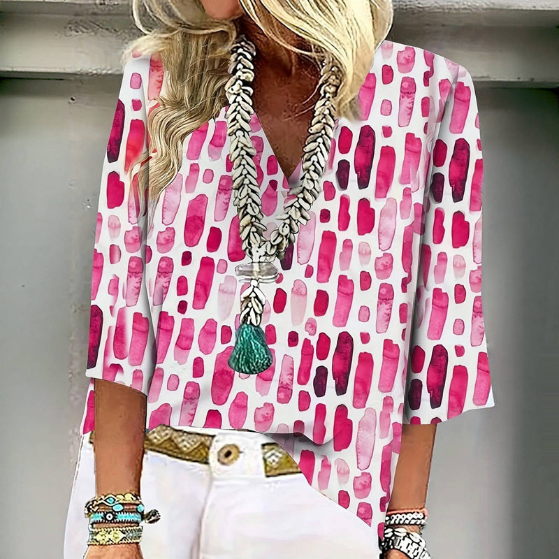 Zomerblouse "Tuinfeest" – Zacht & chique