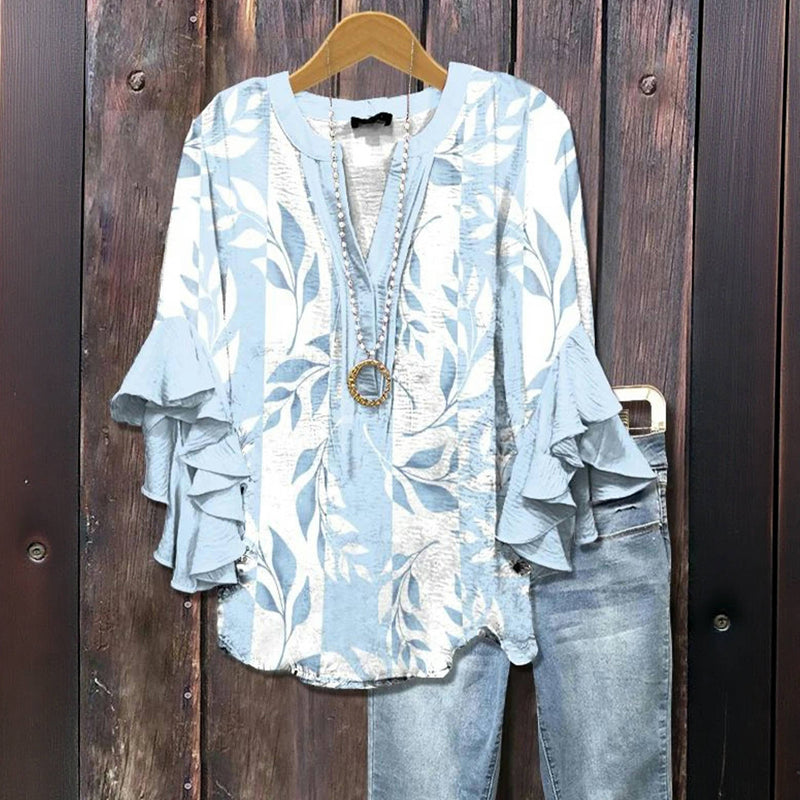 Zomerblouse "Tuinfeest" – Zacht & stijlvol