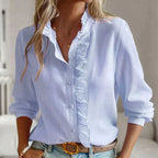 Edith | Elegante blouse met romantische ruches