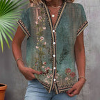 Zomerblouse "Tuinfeest" – Natuurlijk & chic