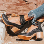 Ginevra™ | Pumps met meerdere bandjes en blokhak