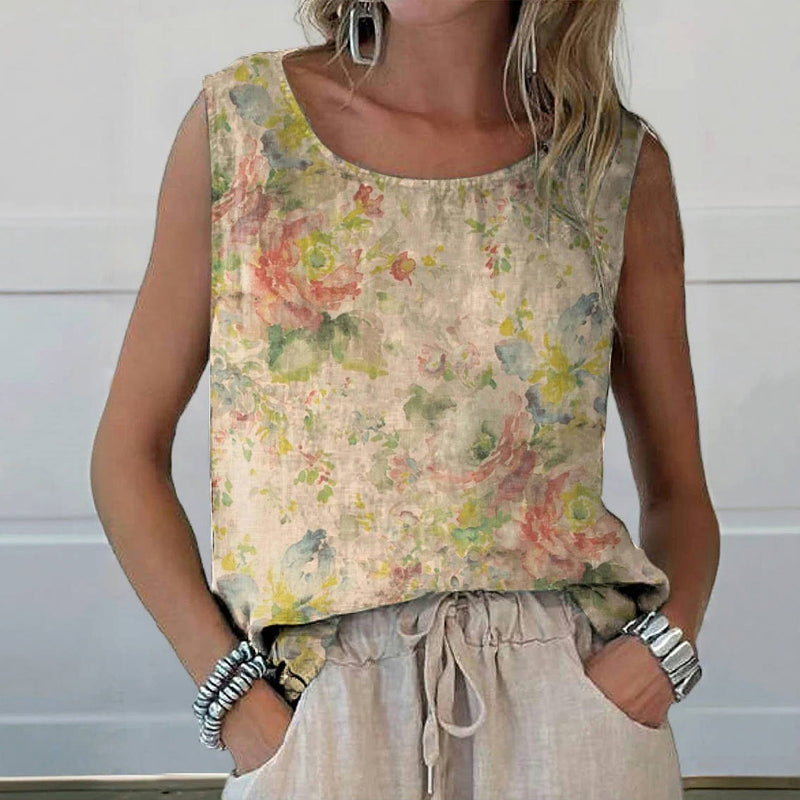 Zomertop "Tuinfeest" – Serene & chic