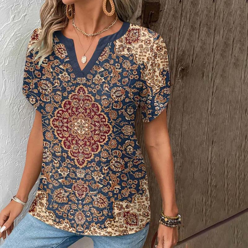Zomerblouse "Zondagmiddag" – Elegant & rustig