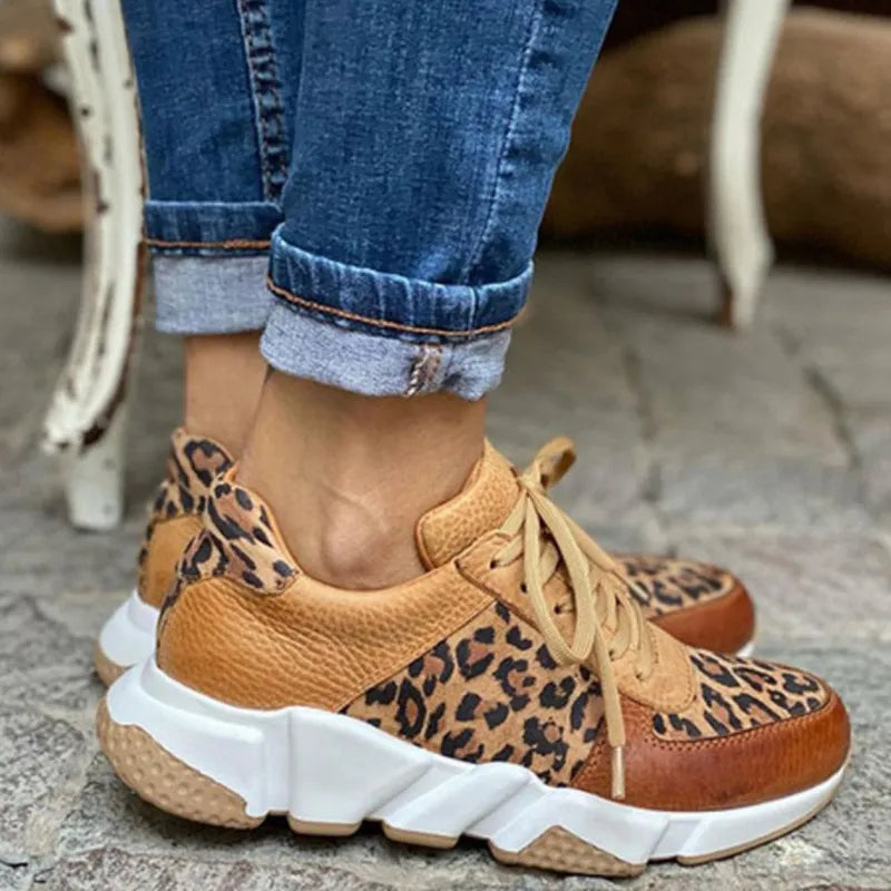 Harlene | Modieuze schoenen met luipaardprint
