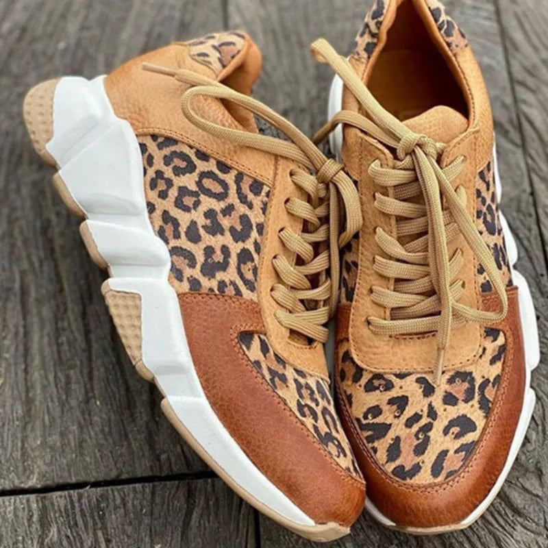 Harlene | Modieuze schoenen met luipaardprint