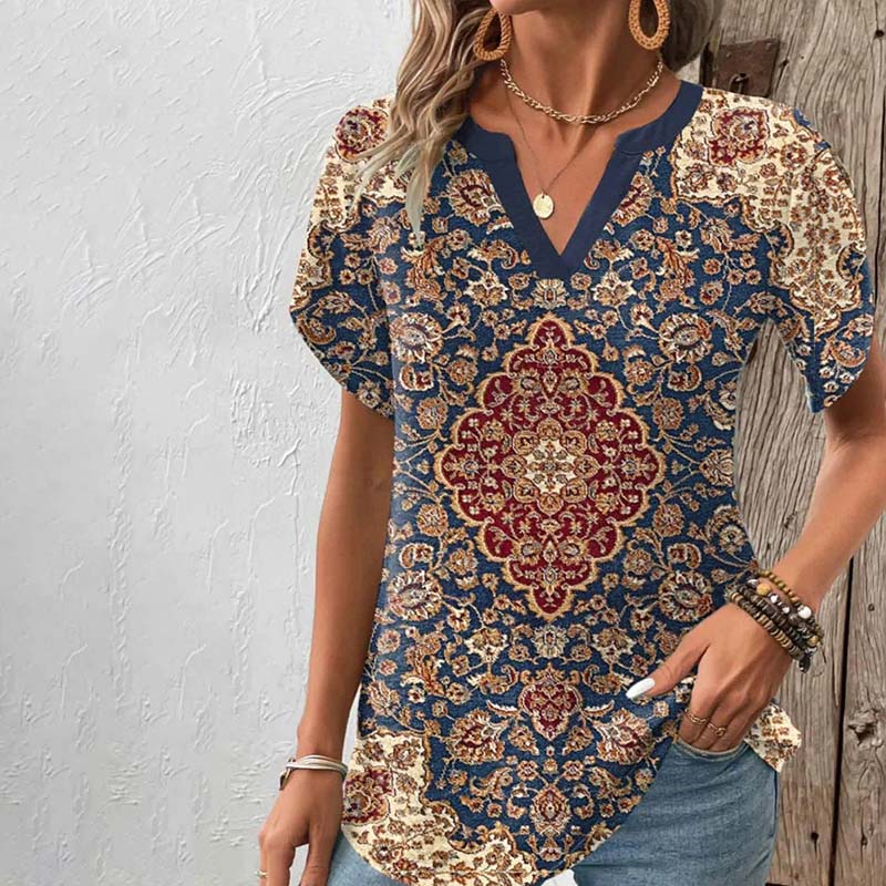 Zomerblouse "Zondagmiddag" – Elegant & rustig
