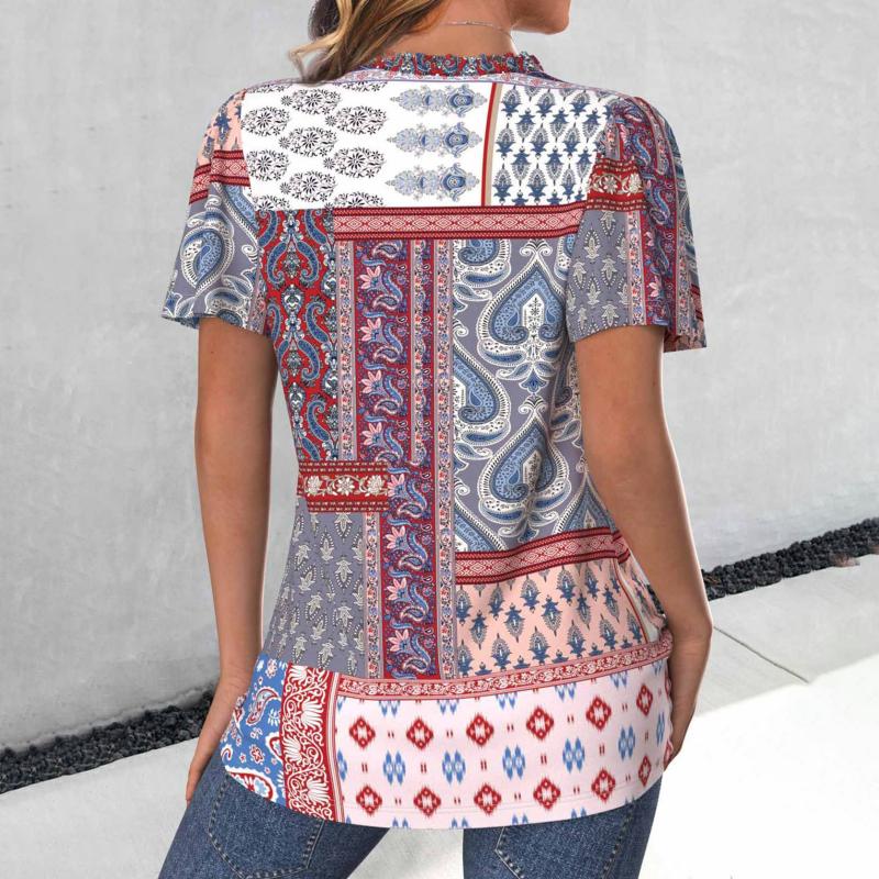 Zomerblouse "Tuinfeest" – Elegant & puur