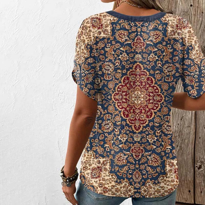 Zomerblouse "Zondagmiddag" – Elegant & rustig