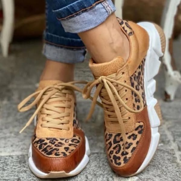 Harlene | Modieuze schoenen met luipaardprint