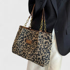 Valérie | Grote tas met elegante luipaardprint