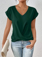 Doreen | V-hals shirt met flatterende pasvorm