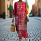 Tania | Etnisch geprinte maxi jurk