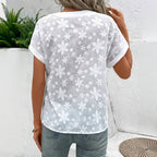 Zomerblouse "Tuinfeest" – Zacht & stijlvol