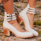 Ginevra™ | Pumps met meerdere bandjes en blokhak