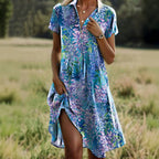 Zomerjurk "Koffietijd" – Elegant & vrolijk