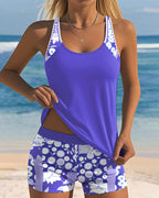 Sabrina | Tweedelig Badpak met Comfortabele Pasvorm en Bloemige Strandstijl