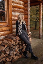 Anja | Vest met luipaardprint