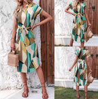 Aria | Kleurrijke jurk met trendy print