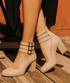 Ginevra™ | Pumps met meerdere bandjes en blokhak