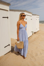 Lina | Gestreepte maxi-jurk