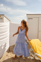 Lina | Gestreepte maxi-jurk