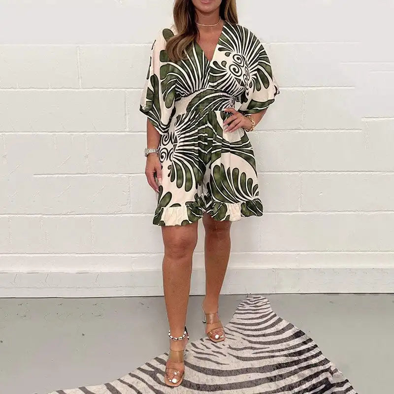 Zomerjumpsuit "Tuinfeest" – Licht & luchtig