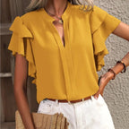 Amira | Elegante blouse met sierlijke mouwen