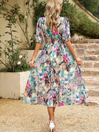 Ezme | Charmante midi-jurk met speelse print