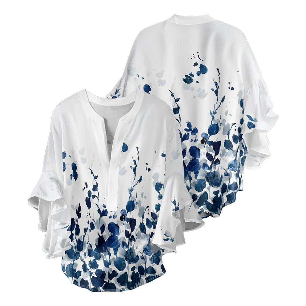Zomerblouse "Tuinfeest" – Tijdloos & chic