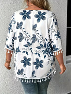 Zomerblouse "Tuinfeest" – Fris & vrouwelijk