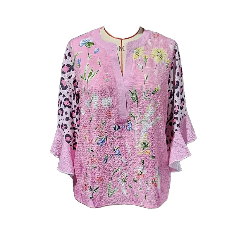 Zomerblouse "Tuinfeest" – Tijdloos & chic