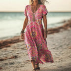 Michelle | Kleurrijke maxi jurk