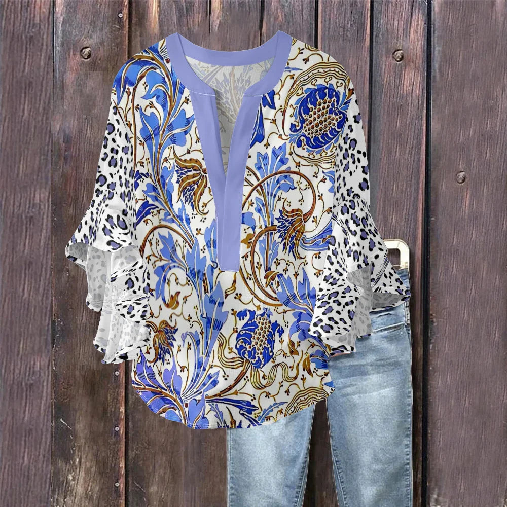 Zomerblouse "Tuinfeest" – Tijdloos & chic