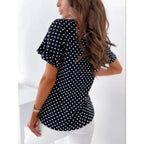 Velia | Charmante blouse met polkadotprint