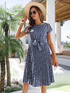 Anette | Trendy jurk met subtiel bloempatroon