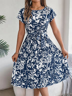 Amal | Trendy jurk met bloemenprint