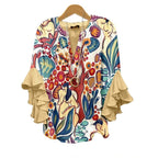 Zomerblouse "Tuinfeest" – Fris & vrouwelijk