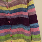 Myrna | Vintage geïnspireerd gestreept vest