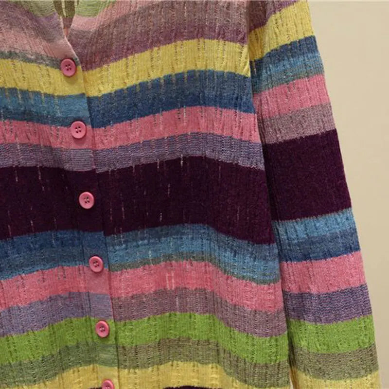 Myrna | Vintage geïnspireerd gestreept vest