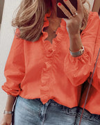 Enola | Charmante blouse met speelse ruches