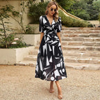 Ezme | Charmante midi-jurk met speelse print