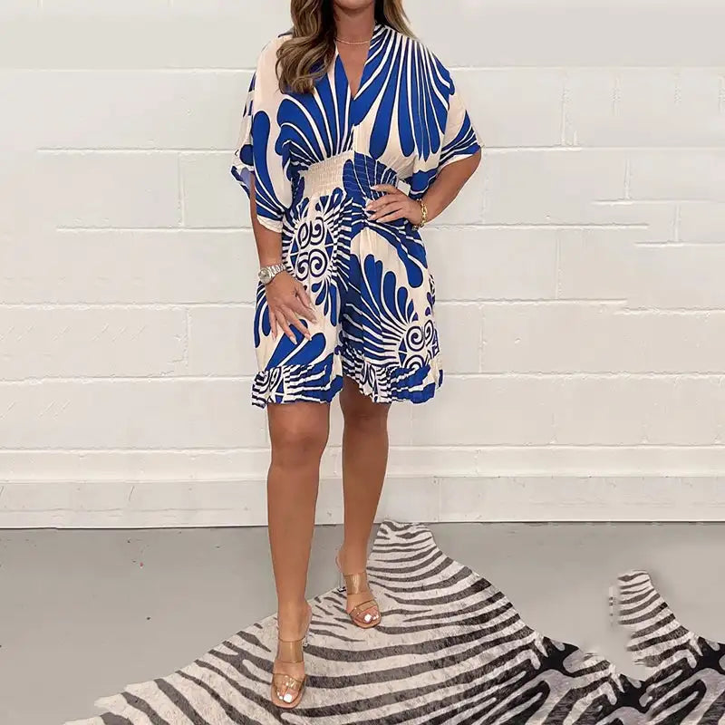 Zomerjumpsuit "Tuinfeest" – Licht & luchtig