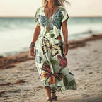 Michelle | Kleurrijke maxi jurk