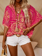Ellaine | Boho blouse met levendige print