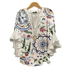 Zomerblouse "Tuinfeest" – Fris & vrouwelijk
