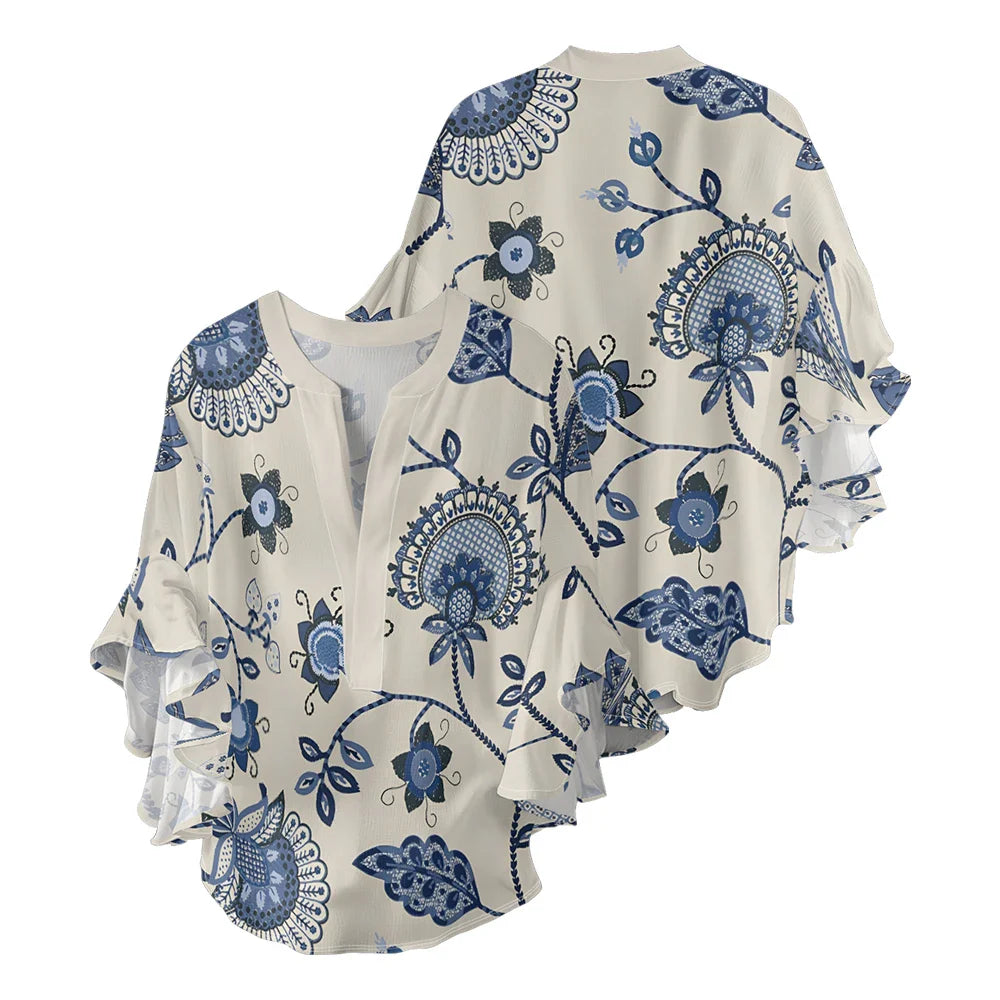 Zomerblouse "Tuinfeest" – Tijdloos & chic