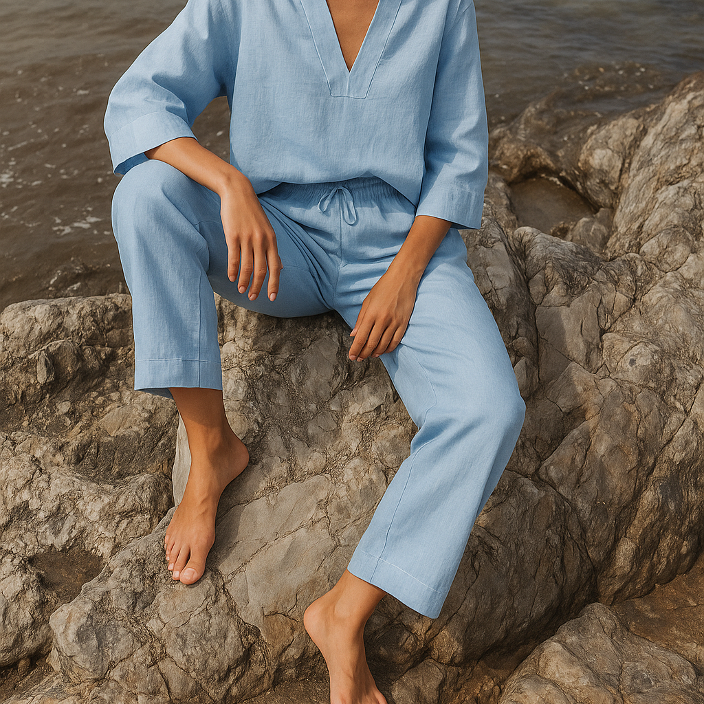 Eloise | Zomerse broek met linnen