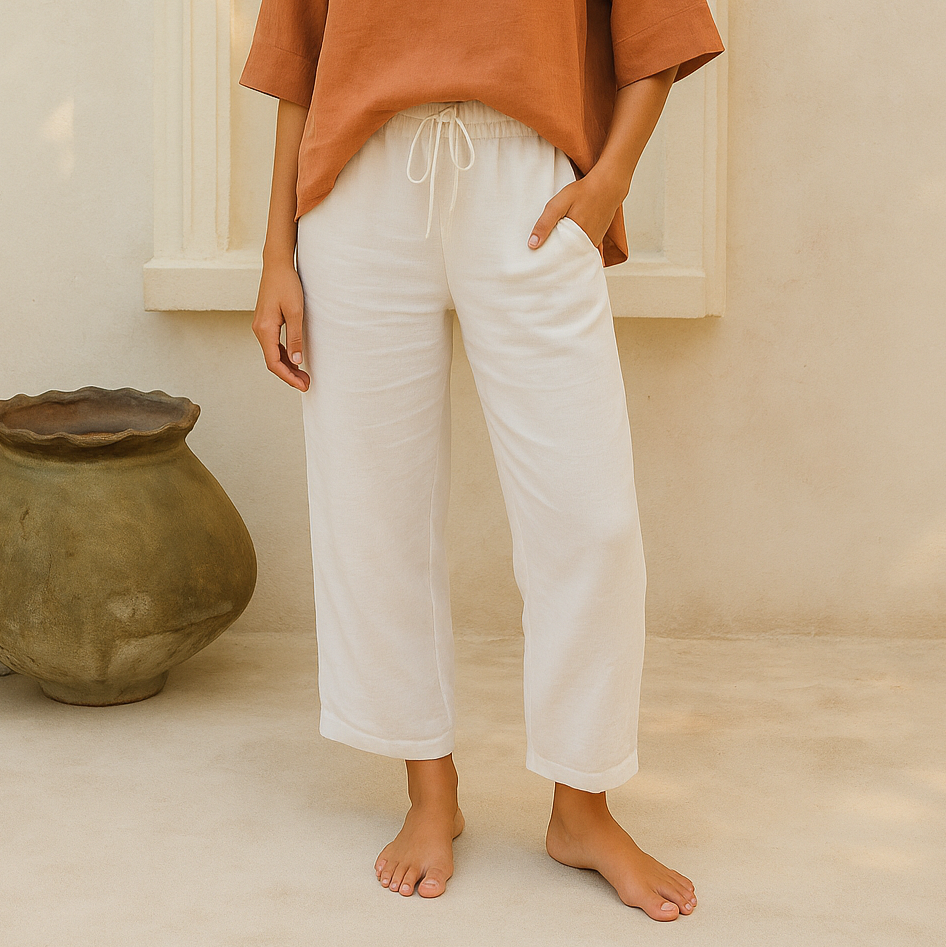 Eloise | Zomerse broek met linnen