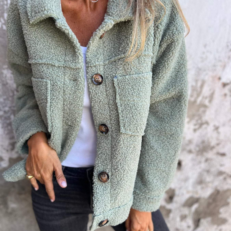 Annie | Trendy jas met zachte stof
